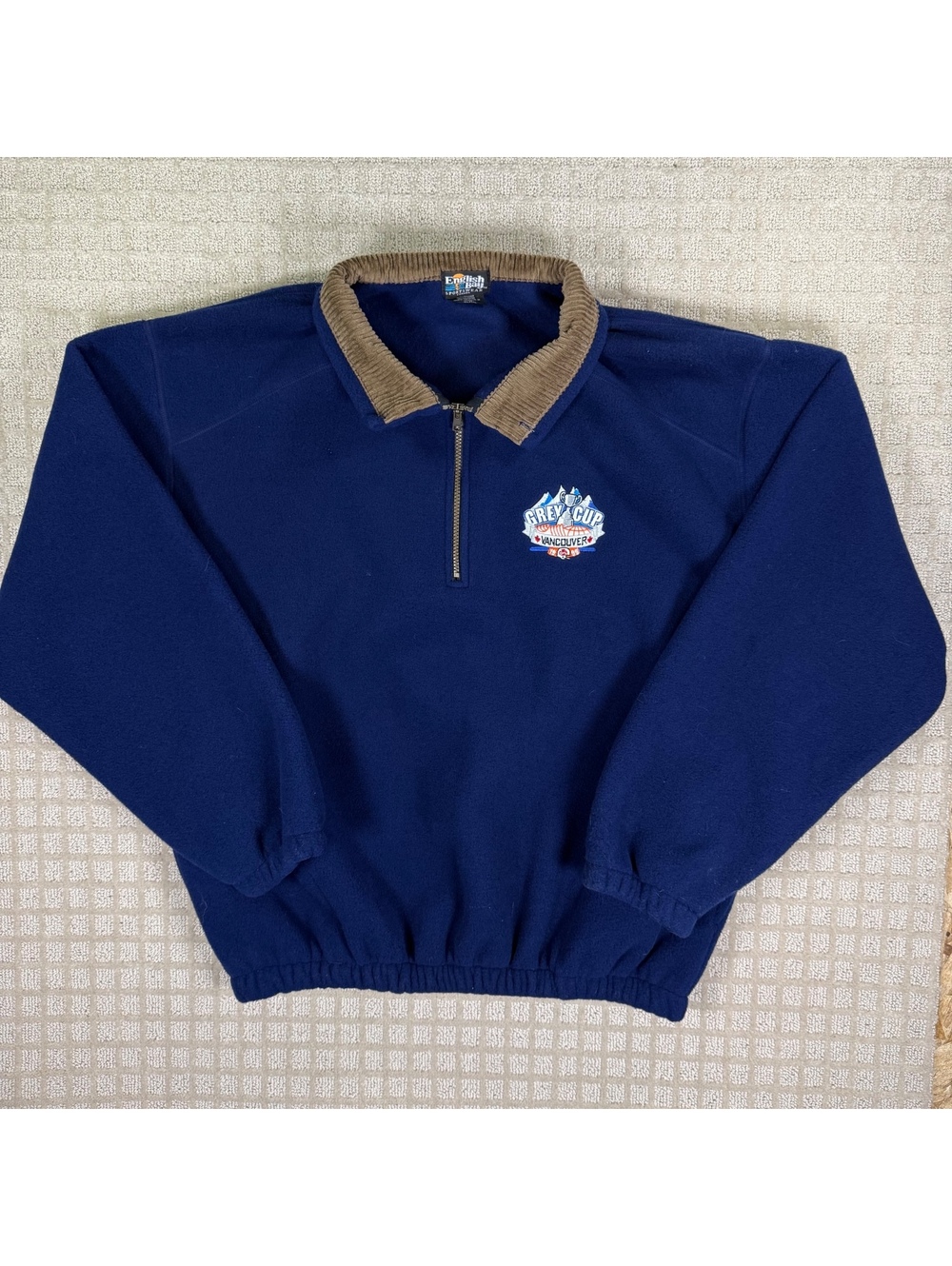English Bay Grey Cup Vancouver Quarter Zip Pullover Xl